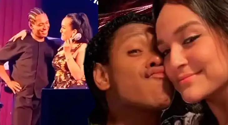 Daniela Darcourt COQUETEA con Waldir Felipa y le ROBA UN BESO en pleno concierto: "Yo tengo panetón, tú invítame el chocolate" Daniela Darcourt COQUETEA con Waldir Felipa y le ROBA UN BESO en pleno concierto: "Yo tengo panetón, tú invítame el chocolate"
