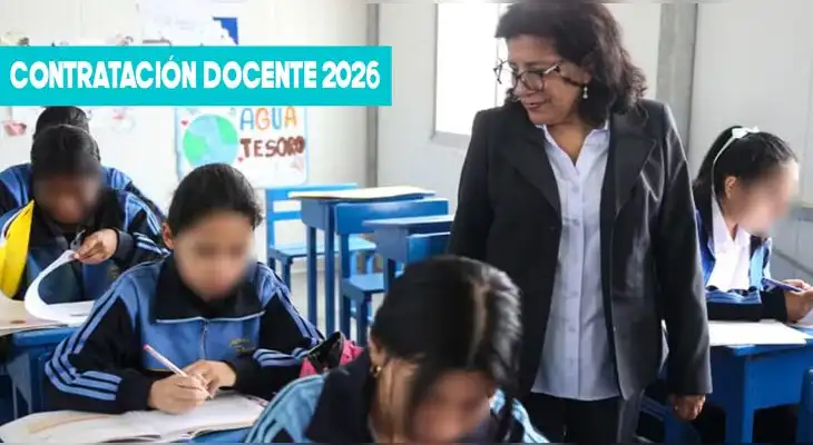 Está por iniciar el proceso de contratación docente 2026. Será dividido en tres etapadas