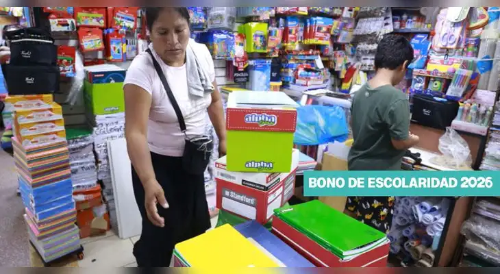 El bono de escolaridad fue confirmado para ser entregado en enero de 2026