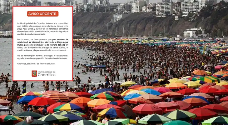 Municipalidad de Chorrillos anuncia el cierre de la Playa Agua Dulce por esta inesperada razón. Municipalidad de Chorrillos anuncia el cierre de la Playa Agua Dulce por esta inesperada razón.