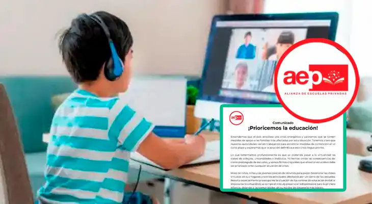 Escuelas privadas rechazan clases virtuales y exigen al Gobierno otra solución Escuelas privadas rechazan clases virtuales y exigen al Gobierno otra solución