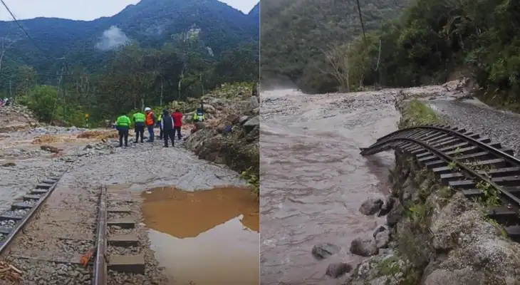 Machu Picchu sin trenes: Huaico bloquea vía férrea y operadoras suspenden servicios hasta nuevo aviso.