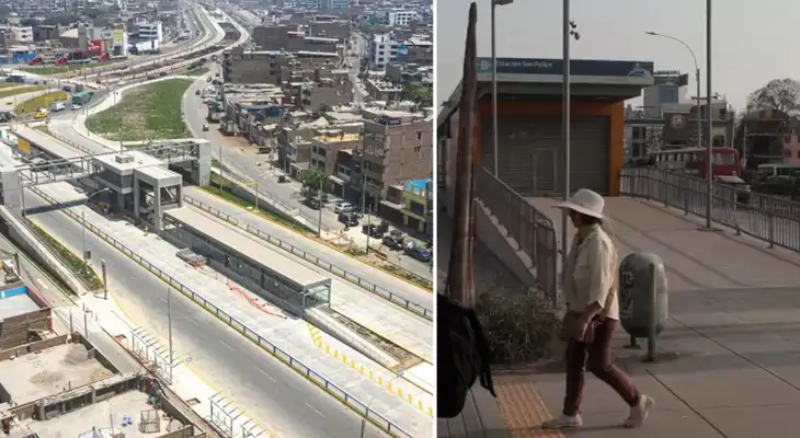 Estaciones del Tramo Norte del Metropolitano no operan. Estaciones del Tramo Norte del Metropolitano no operan.