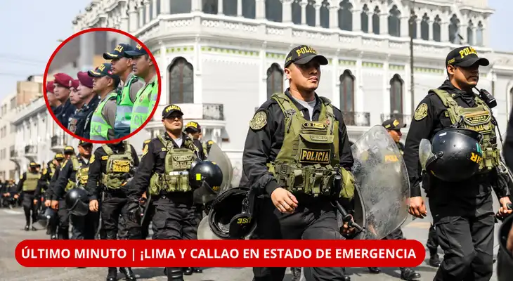 Lima y Callao entran en estado de emergencia por 60 días ante el incremento de la criminalidad.