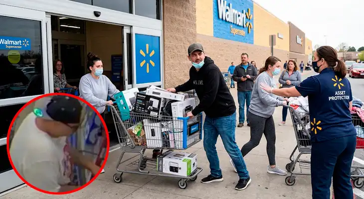 Dos personas realizaron un INSÓLITO ROBO al Walmart en EE.UU.