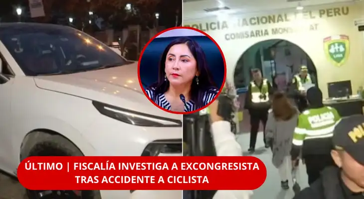 Fiscalía investiga a Kelly Portalatino tras atropello a ciclista en el Cercado de Lima.