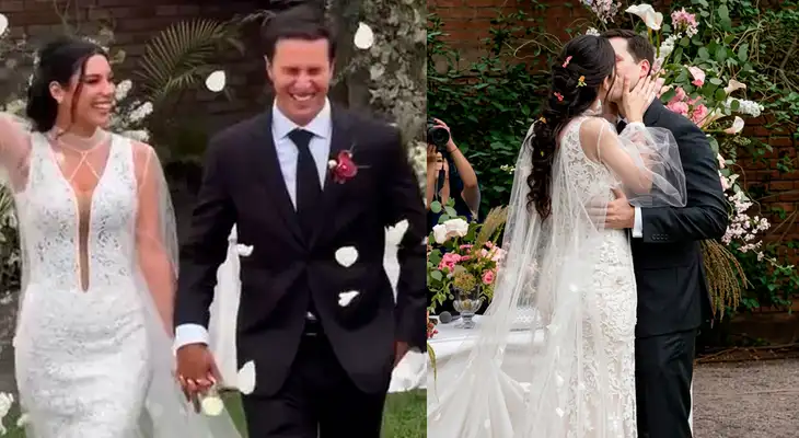 Mafer Neyra, ex de Hugo García, se casó con Ernesto Cabieses en emotiva ceremonia tras 5 AÑOS de relación: Así fue su boda de ENSUEÑO
