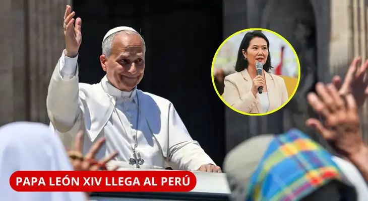 ¡LLEGA AL PERÚ! PAPA LEÓN XIV SE REUNIRÁ CON KEIKO FUJIMORI EN SU PRIMER DÍA.