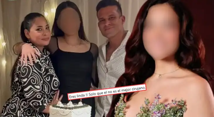Hija de Christian Domínguez se realiza operación estética y usuarios critican al cirujano.