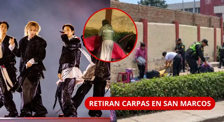 BTS en Lima: retiran a fans que acampaban afuera de San Marcos y vecinos alertan por el tráfico.